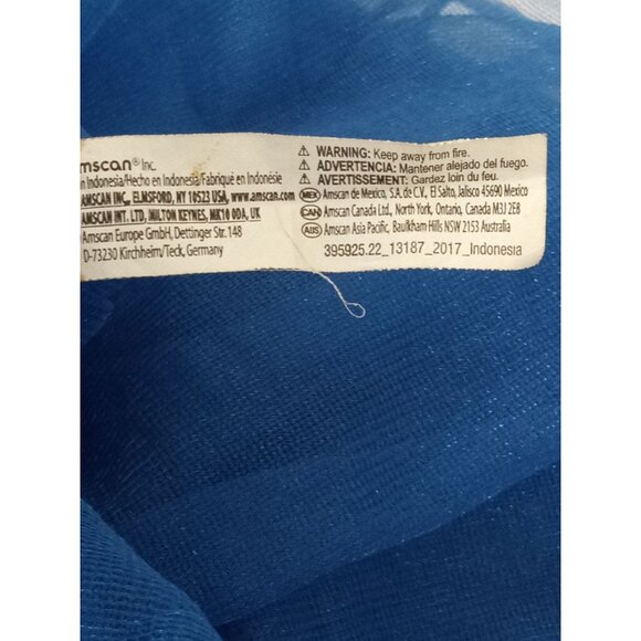 Amscan Kid's Blue Costume Tutu 3 Layer Blue Size S/M - Picture 3 of 4